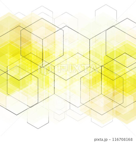 Abstract yellow hexagon background. Vector design element. eps 10 Abstract yellow hexagon background. Vector design element. eps 10 116708168