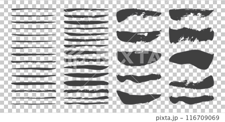Handwritten brush line material Brush writing Vector Line Black Set of grungy vector Handwritten brush line material Brush writing Vector Line Black Set of grungy vector 116709069