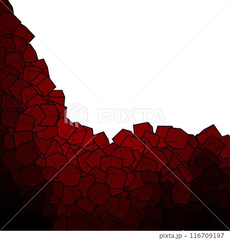Geometric background. Presentation template. Vector background. polygonal style. Mosaic. Red cubes. eps 10 Geometric background. Presentation template. Vector background. polygonal style. Mosaic. Red cubes. eps 10 116709197