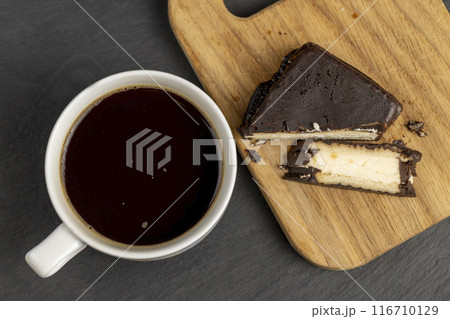 cottage cheese dessert covered with chocolate cottage cheese dessert covered with chocolate 116710129