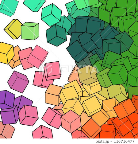 Abstract vector background. Sample. Color cubes. eps 10 116710477