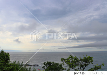 曇り空　海　日南海岸 116711180