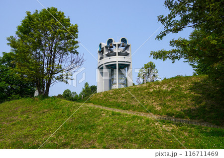 上川公園、大雪展望台のエスポワールの鐘。 116711469