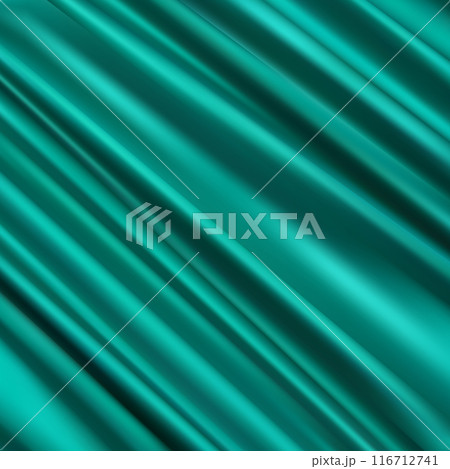 Green wrinkled fabric. Silk, satin and other types of fabric. eps 10 Green wrinkled fabric. Silk, satin and other types of fabric. eps 10 116712741