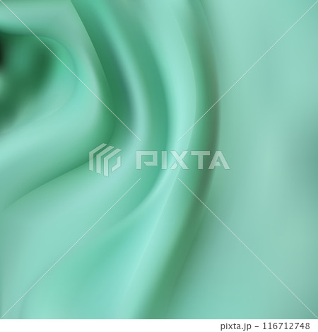 Green Satin Silky Cloth Fabric Textile Drape with Crease Wavy Folds background. With soft waves and,waving in the wind Texture of crumpled paper. object Vector,illustration. eps 10 Green Satin Silky Cloth Fabric Textile Drape with Crease Wavy Folds background. With soft waves and,waving in the wind Texture of crumpled paper. object Vector,illustration. eps 10 116712748