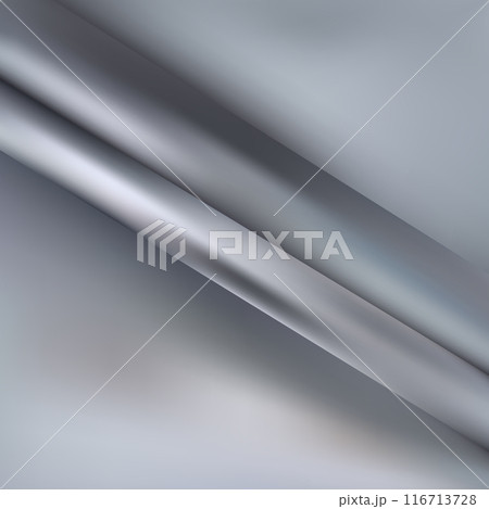 Gray white fabric background with waves close, interesting wavy background, top view of waves on fabric, soft wrinkled matte fabric, shadow fabric. eps 10 116713728