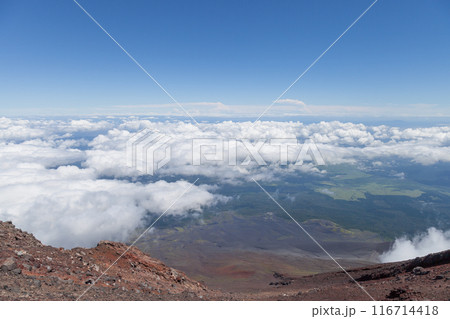 日本百名山の富士登山で見る壮大な自然の美しさ 116714418
