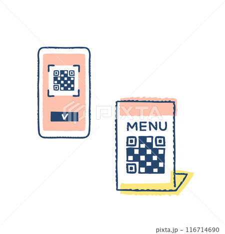 レストランの QR コード メニューのイメージ 116714690