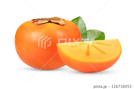 persimmon  isolated on white background 116716053