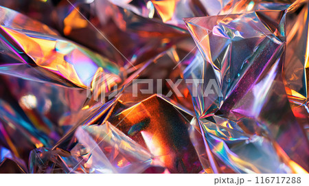 Vivid iridescent paper shimmering. 116717288