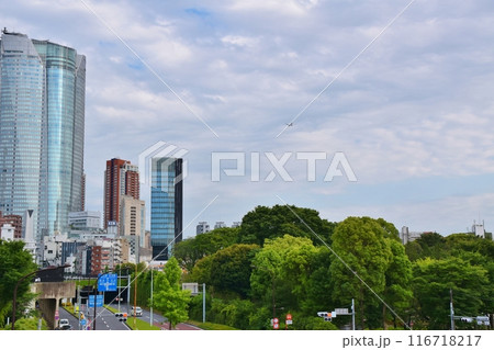 晴天の乃木坂駅前　東京 116718217