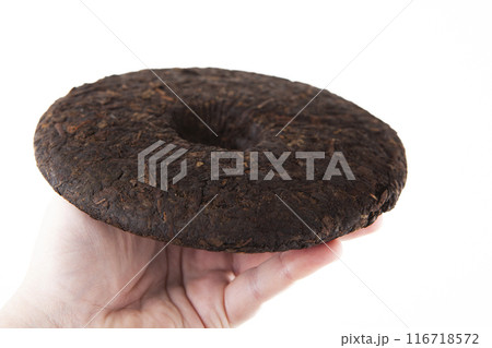 image of tea hand white background  116718572