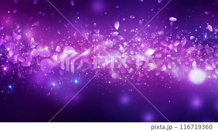 violet holiday background with Christmas transparent spots glare and shine glitter. New year design violet holiday background with Christmas transparent spots glare and shine glitter. New year design 116719360