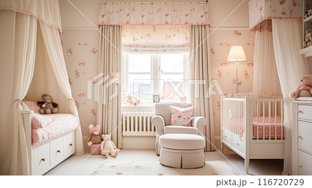 Baby room decor and interior design inspiration...のイラスト素材 [116720729 ...