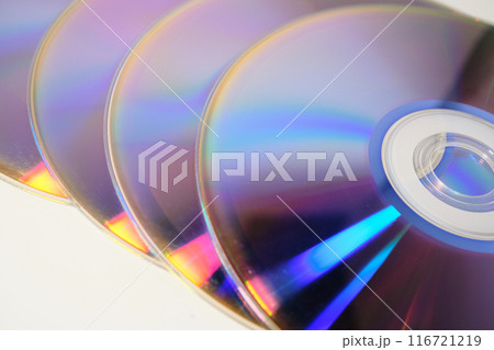 並ぶDVD-Rのメディア 116721219