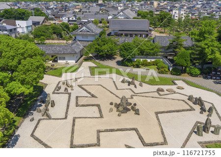 岸和田城 天守からの眺め 八陣の庭 岸和田城 天守からの眺め 八陣の庭 116721755