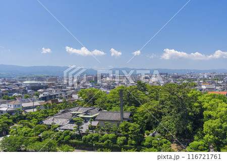 岸和田城 天守からの眺め 五風荘方面 岸和田城 天守からの眺め 五風荘方面 116721761