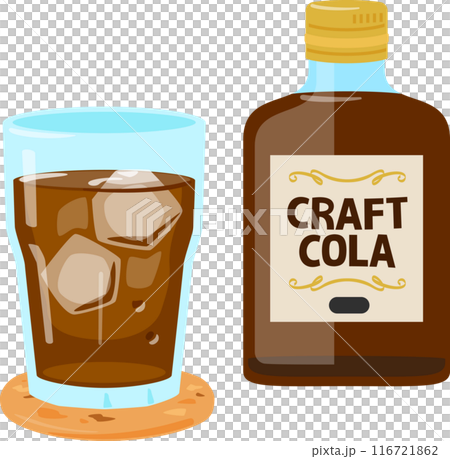 Craft cola syrup in a bottle 116721862