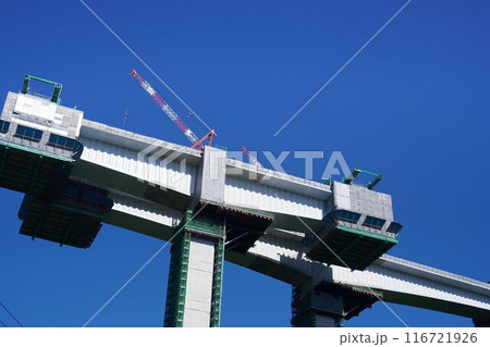 新名神の巨大な建設現場 116721926