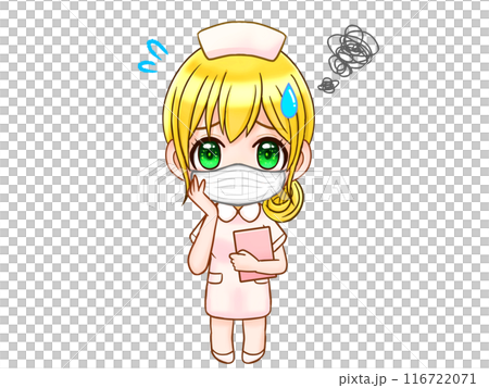 戴著口罩的可愛護士赤壁人物插畫素材3 戴著口罩的可愛護士赤壁人物插畫素材3 116722071