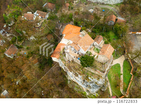 Katskhi pillar near Chiatura town with church on top 116722833