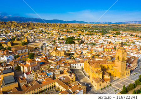 View from drone of spanish city Guadix 116722841