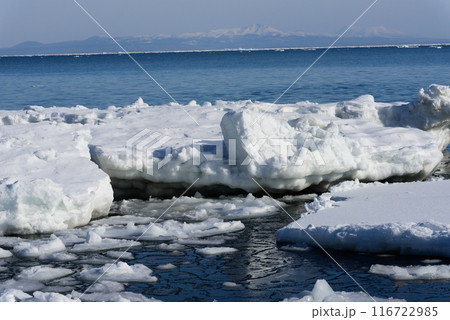 野付半島の流氷 野付半島の流氷 116722985