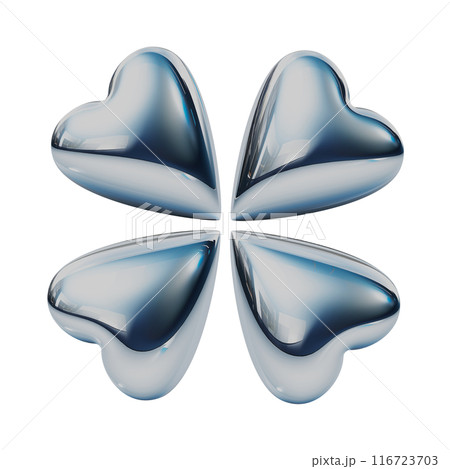 メタリックなクローバーのアイコン 116723703