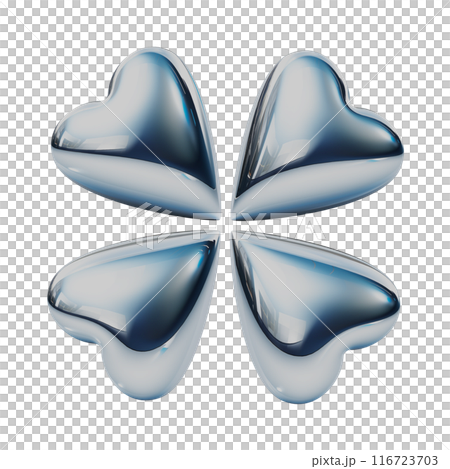 メタリックなクローバーのアイコン 116723703