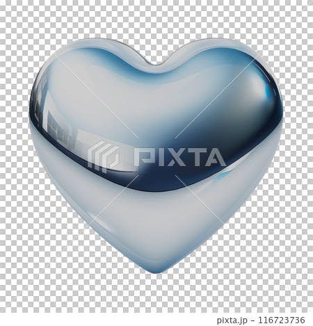 Metallic Heart Icon 116723736