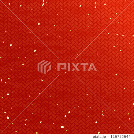 手描き風質感の日本の伝統模様のベクターイラスト背景 116725644