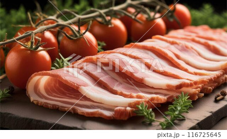 ベーコン bacon 豚 肉 料理 食材 ベーコン bacon 豚 肉 料理 食材 116725645