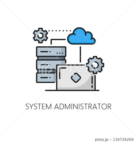 System administrator icon of web development...のイラスト素材 [116726269] - PIXTA