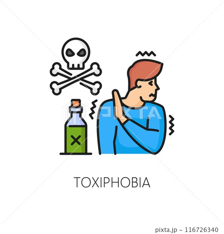 Human psychology problem, toxiphobia phobia,...のイラスト素材 [116726340] - PIXTA