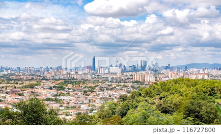 Panorama of the capital of Malaysia, Kuala Lumpur. Time lapse. 116727800