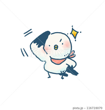 敬礼をする可愛いかもめのイラスト 敬礼をする可愛いかもめのイラスト 116728070