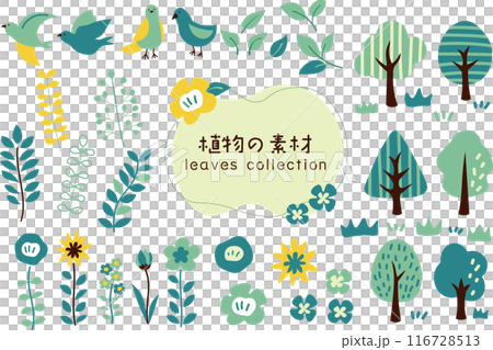 Plants, birds, icon set Plants, birds, icon set 116728513