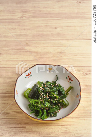 ツルムラサキのお浸し ツルムラサキのお浸し 116728769