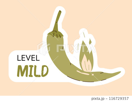 chili pepper mild level 116729357