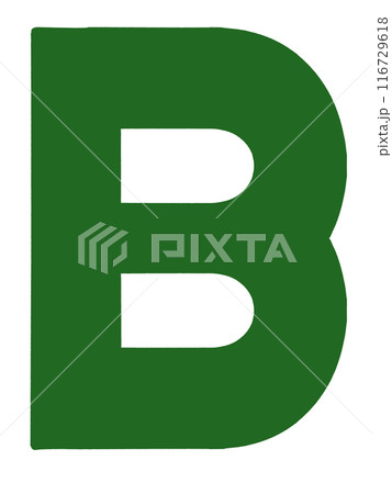 シンプルなアルファベットBのイラスト素材 116729618