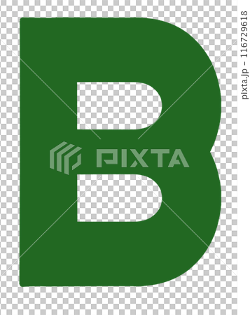 シンプルなアルファベットBのイラスト素材 116729618