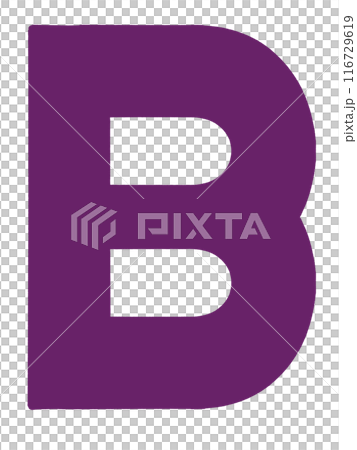 簡單字母B插畫素材 簡單字母B插畫素材 116729619