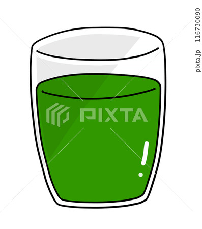 ゆるめシンプル青汁　ベタ塗り 116730090