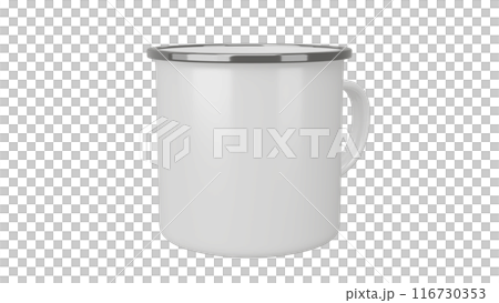 Coffee Camp Mug on isolated background. 3d render 116730353