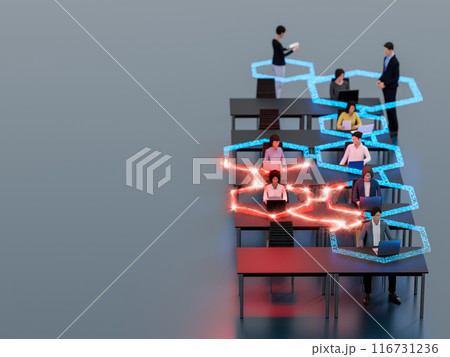 サイバー攻撃で狙われるオフィス 116731236