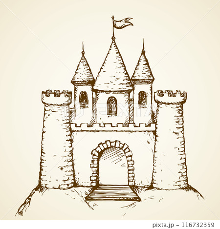 Castle. Vector drawing Castle. Vector drawing 116732359