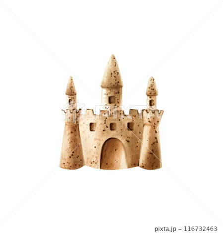Sand castle. Watercolor hand drawn kids play in the sandbox illustration isolated on background. For designers, postcards, greetings, birthday, calendar, wallpapers, wrapping paper, scrapbooking Sand castle. Watercolor hand drawn kids play in the sandbox illustration isolated on background. For designers, postcards, greetings, birthday, calendar, wallpapers, wrapping paper, scrapbooking 116732463