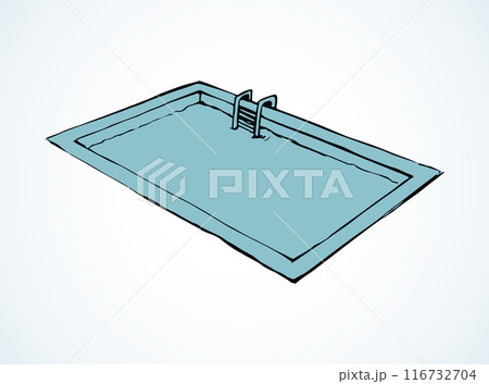 Pool. Vector drawing 116732704