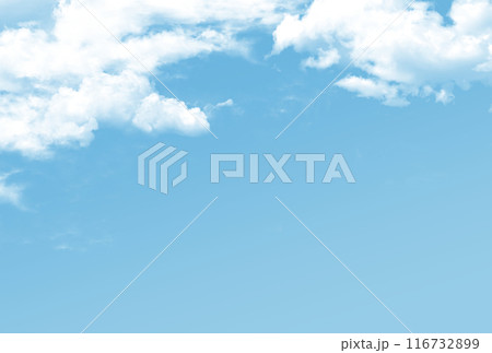 背景素材_青空と雲 116732899