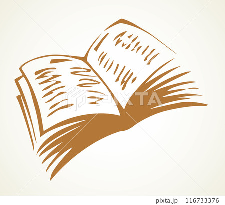 Open book. Vector doodle symbol Open book. Vector doodle symbol 116733376